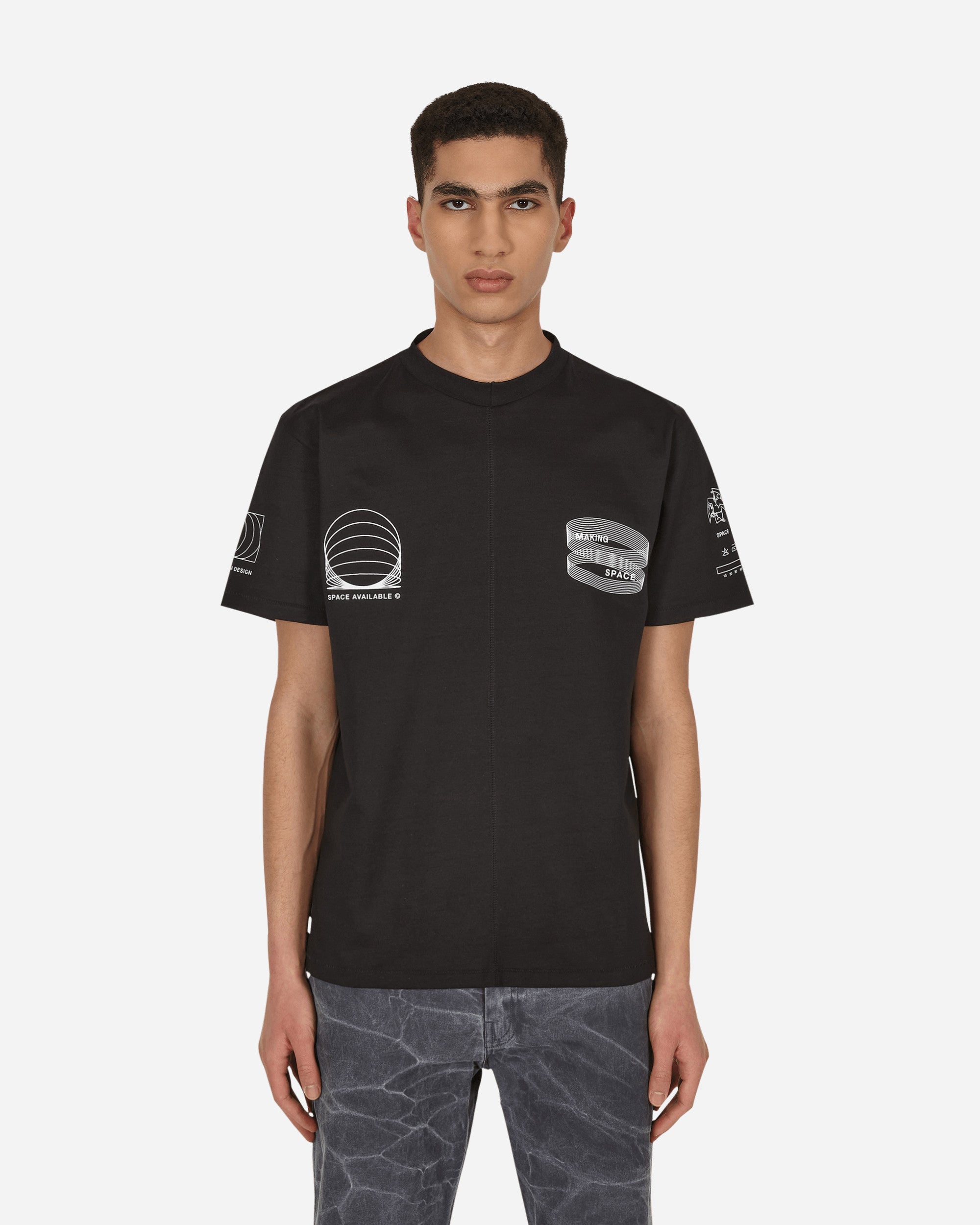 Space Available Connective Link Black T-Shirts Shortsleeve SA-CLT001-BLK BLACK
