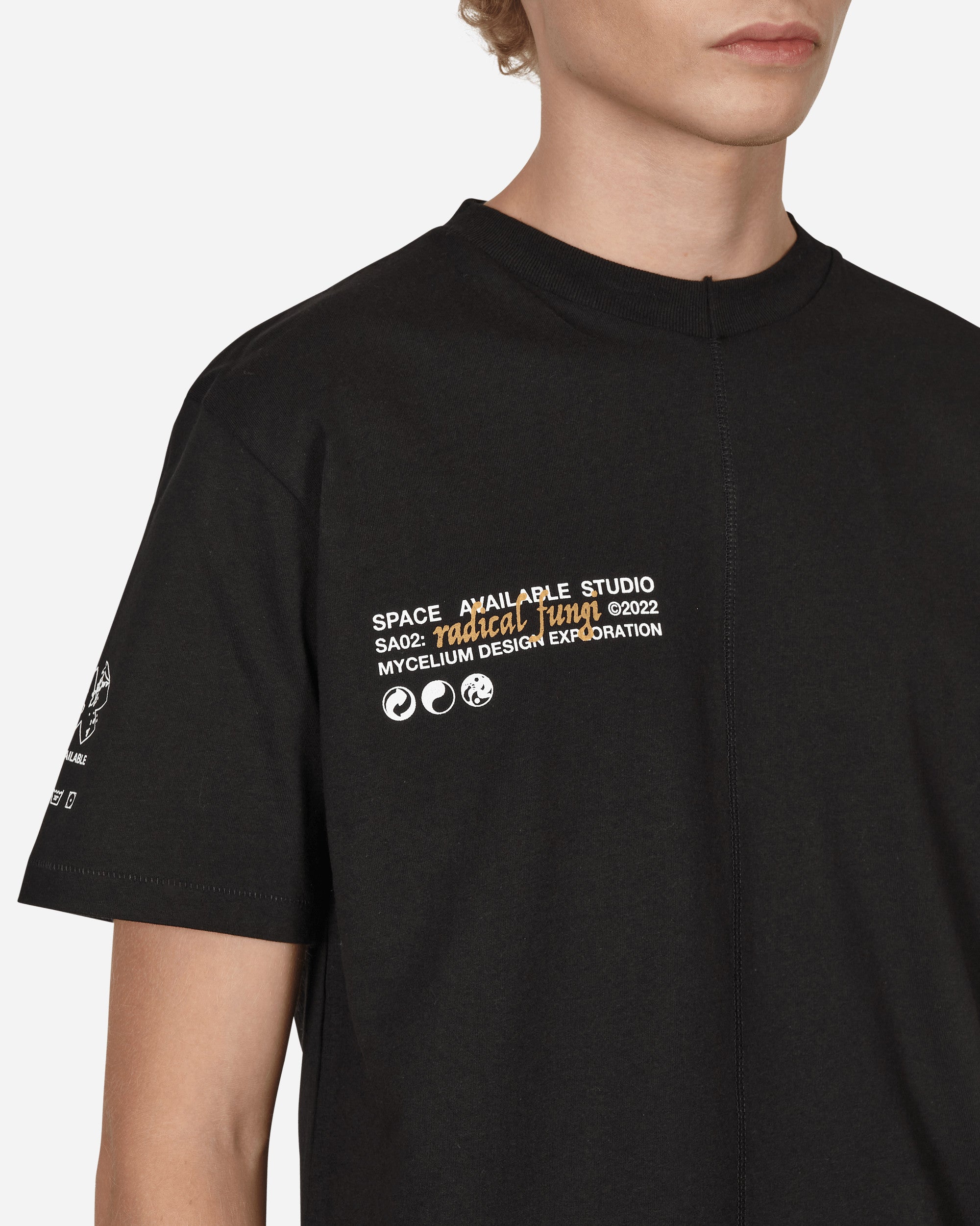 Space Available T-Shirt - Upcycled Case Study Black T-Shirts Shortsleeve SA-TS-UCS001 BLK