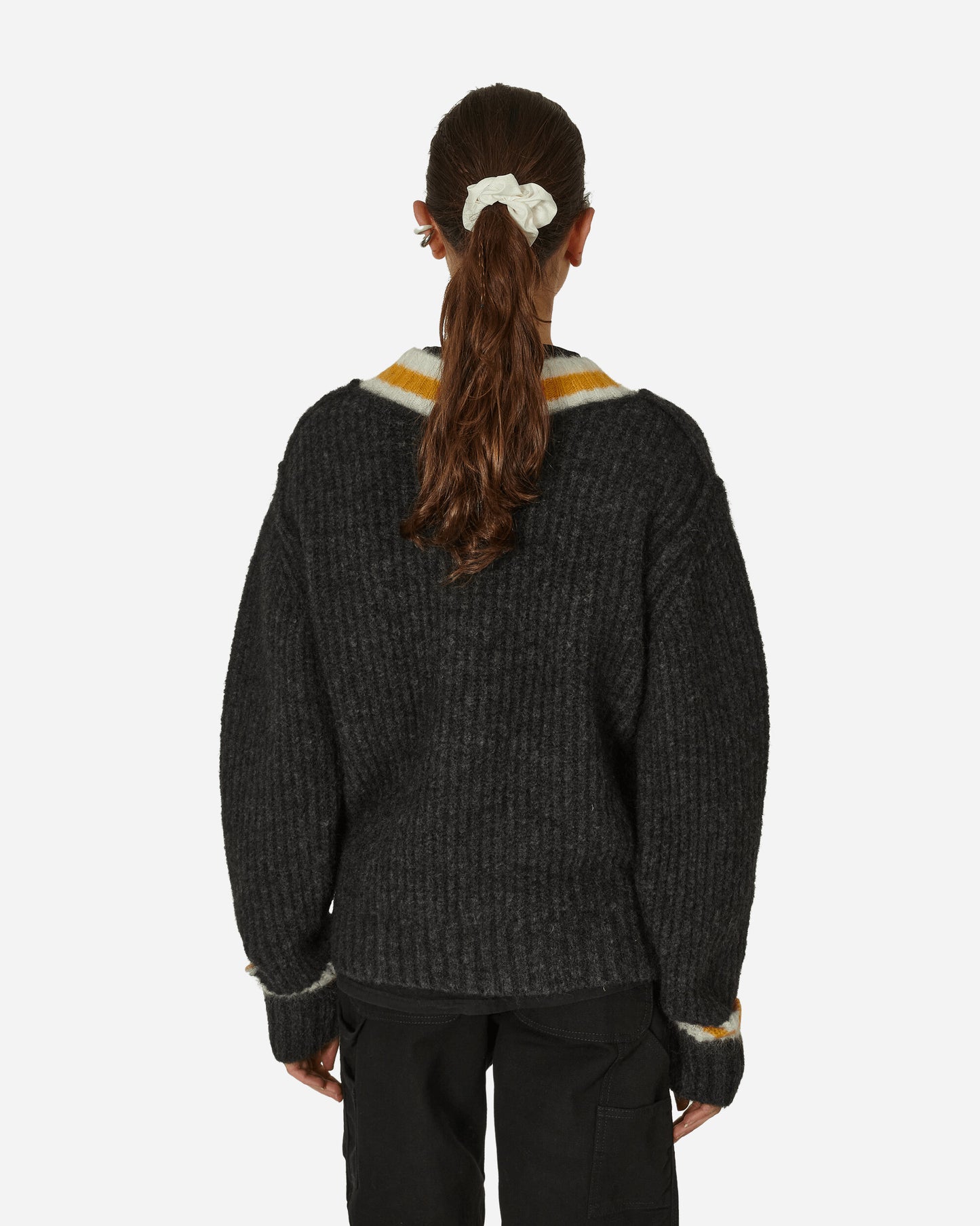 Stüssy Mohair Tennis Sweater Charcoal Knitwears Sweaters 117142 CHAR