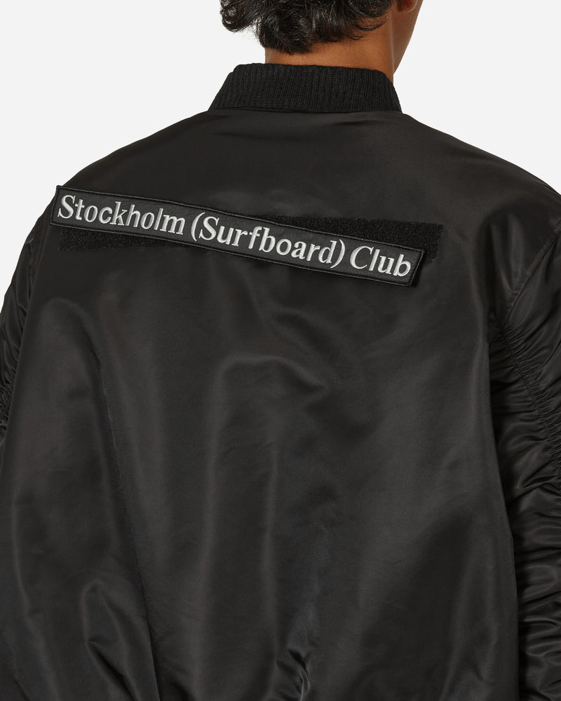 Stockholm (Surfboard) Club Bomber Black Coats and Jackets Bomber Jackets BU3B90 001
