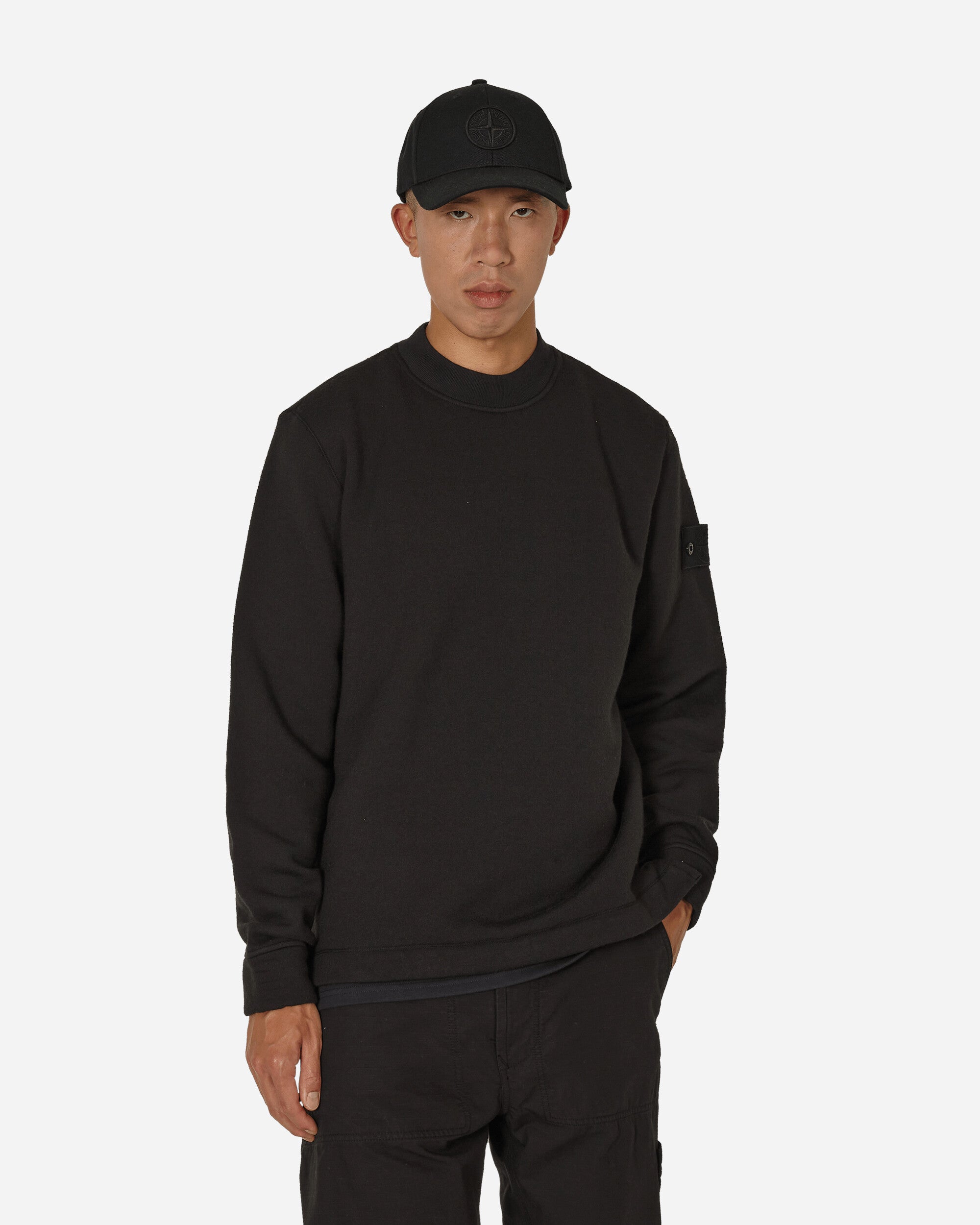 Stone Island Sweat-Shirt Black Sweatshirts Crewneck 7915633F3 V0029