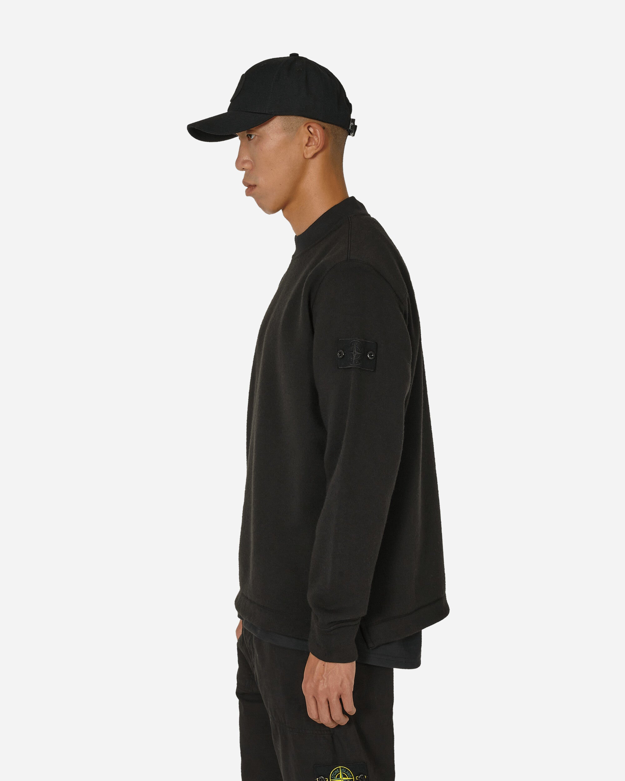 Stone Island Sweat-Shirt Black Sweatshirts Crewneck 7915633F3 V0029