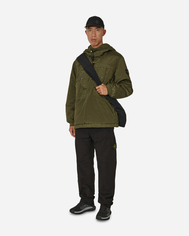 Macro Ripstop Nylon Metal Anorak Jacket Olive
