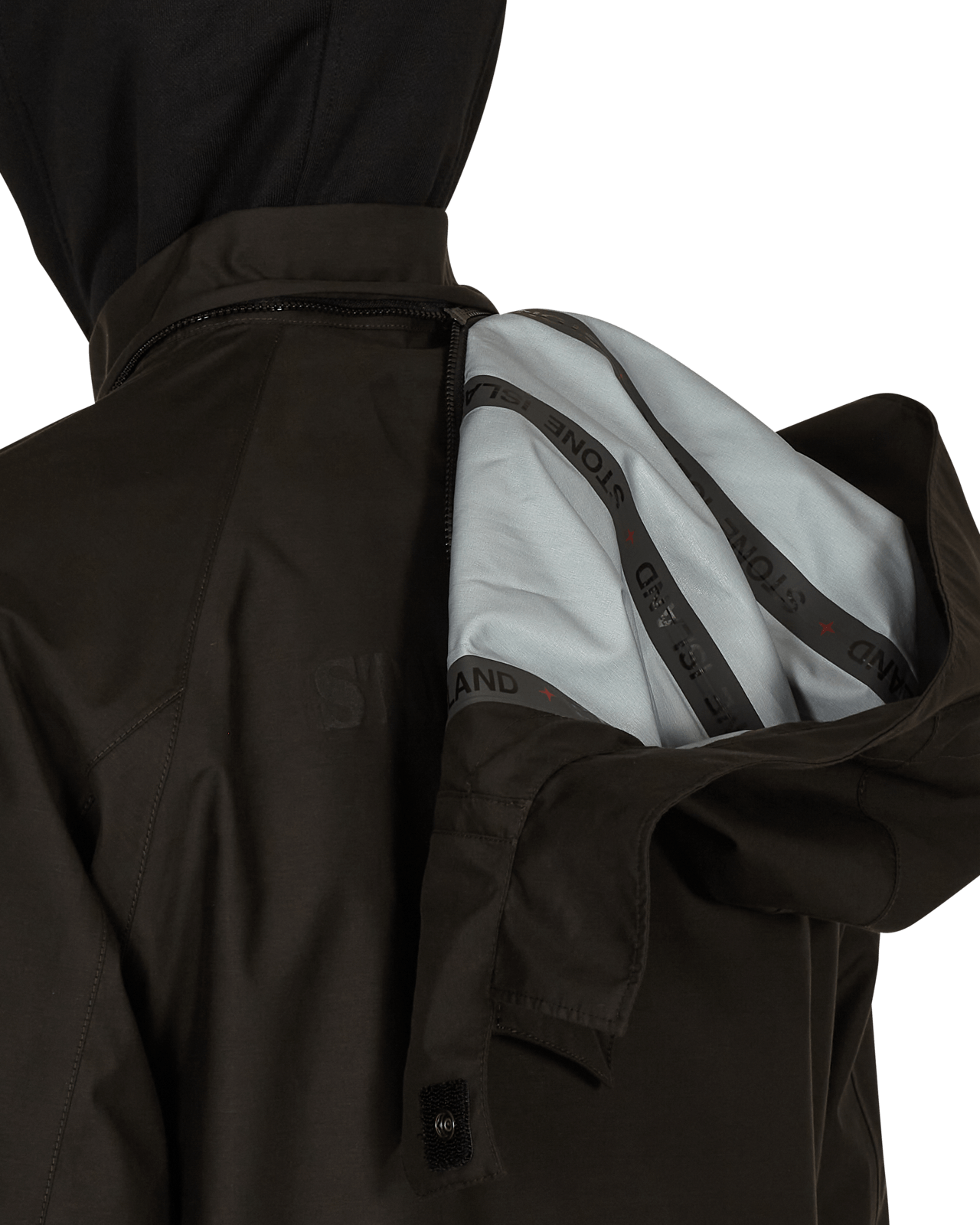 Stone Island Jacquard Marina Zipper Black Coats and Jackets Jackets MO7415442X1 V0029