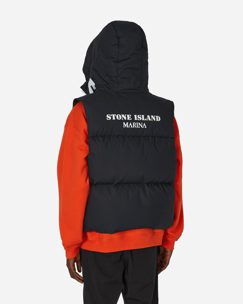 Stone Island Sleeveless Realdown Jacket Blue Coats and Jackets Vests 7915G09X2 V0020