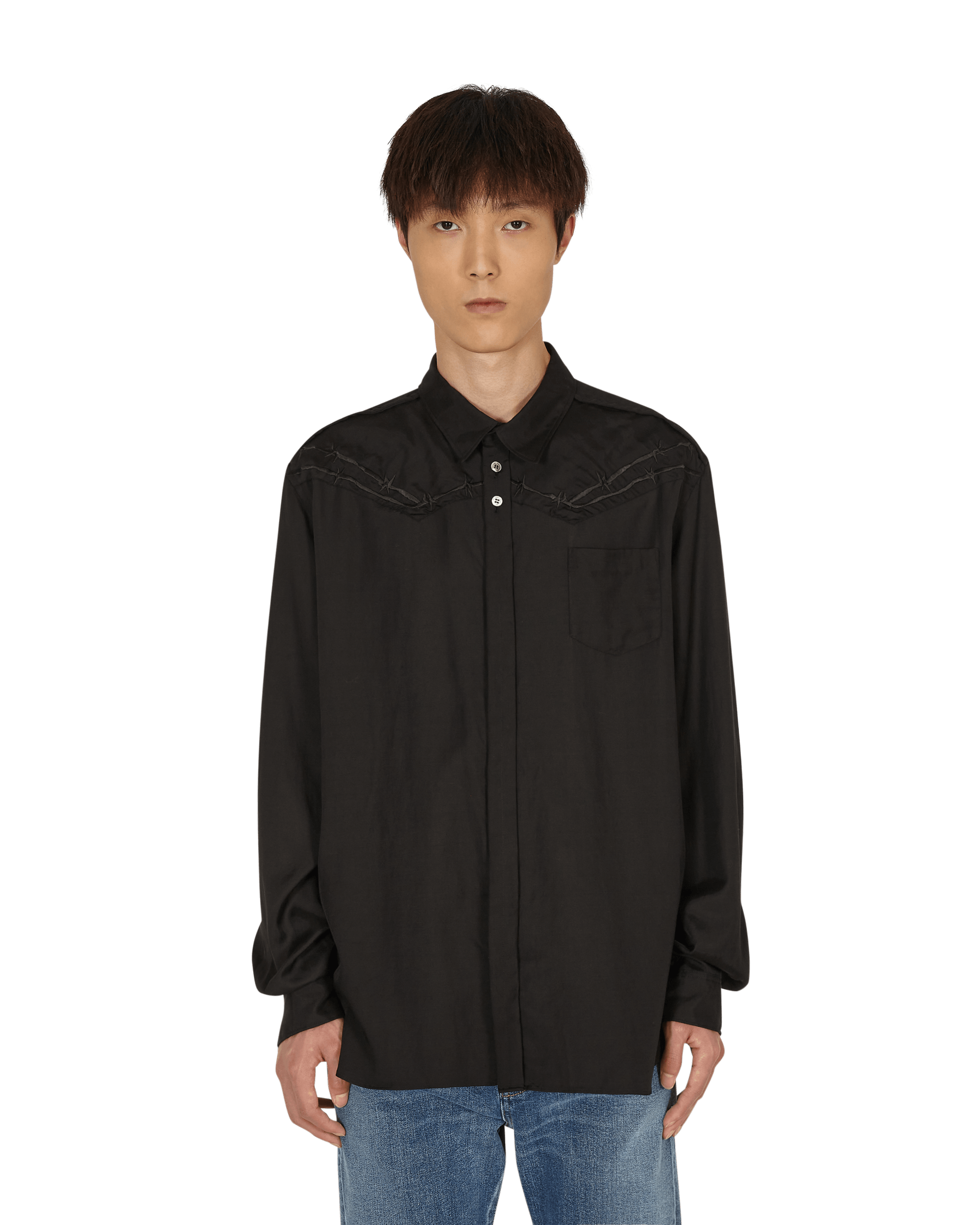 Undercover Shirt Black Shirts Longsleeve UC1A4404 BLACK