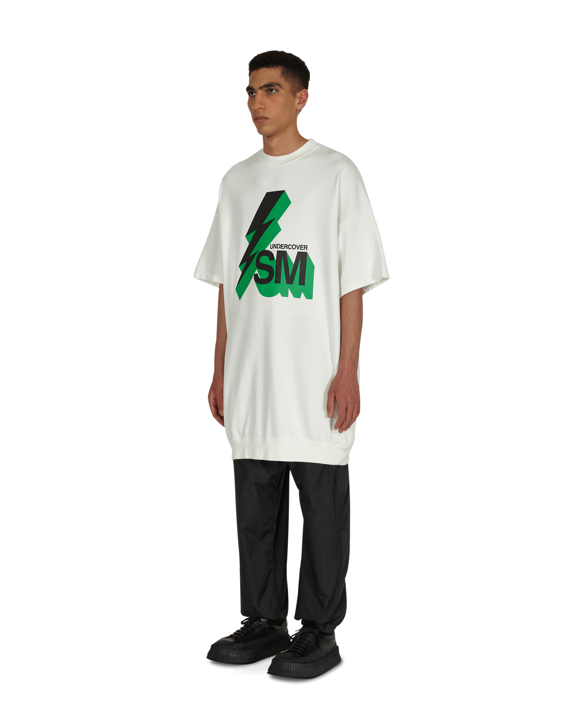 Undercoverism CS White T-Shirts Shortsleeve UI2A4807 BLACK