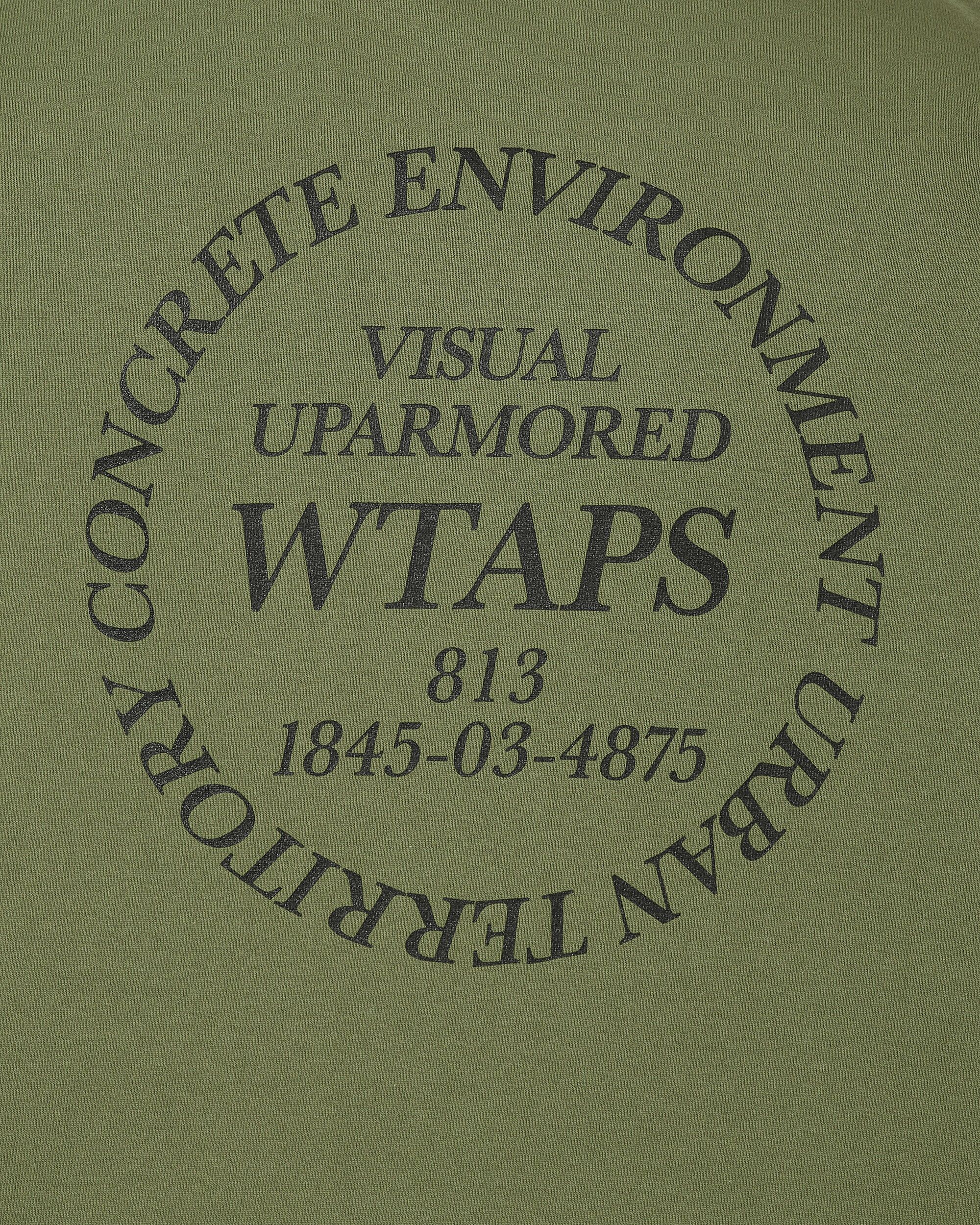 WTAPS Ingredients / Ss / Cotton Olive Drab T-Shirts Shortsleeve 231ATDT-STM07S OD