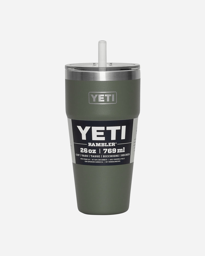 YETI Rambler Straw Cup 26Oz Camp Green Equipment Bottles and Bowls 0325 F23G